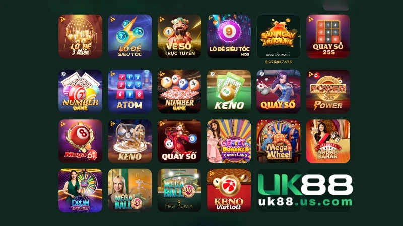 UK88 - Nhà Cái Thể Thao & Casino TOP 1, Siêu Hoàn Trả 18.8% 11 Thử vận may cùng những con số tại danh mục Xổ số